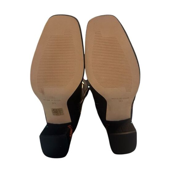 Johnny Was Devine Boho Chick Black Floral Embroidered Booties Size 38 NIB - Picture 13 of 15